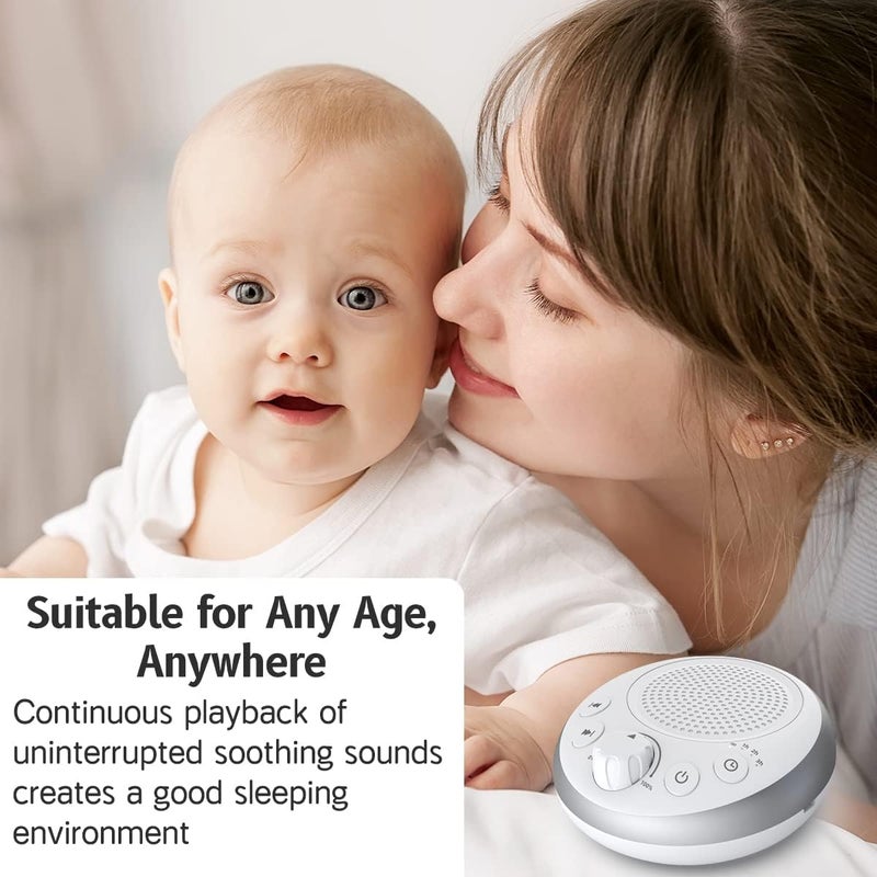 iDealSleep Loud Pink Noise Machine Sleep Machine Nostop 30 Soothing Sounds for Baby Kids Adults Sleep Pinknoise Machine 36-Level Vol Auto-Off Timer Memory Function for Home Travel Office - Image 5